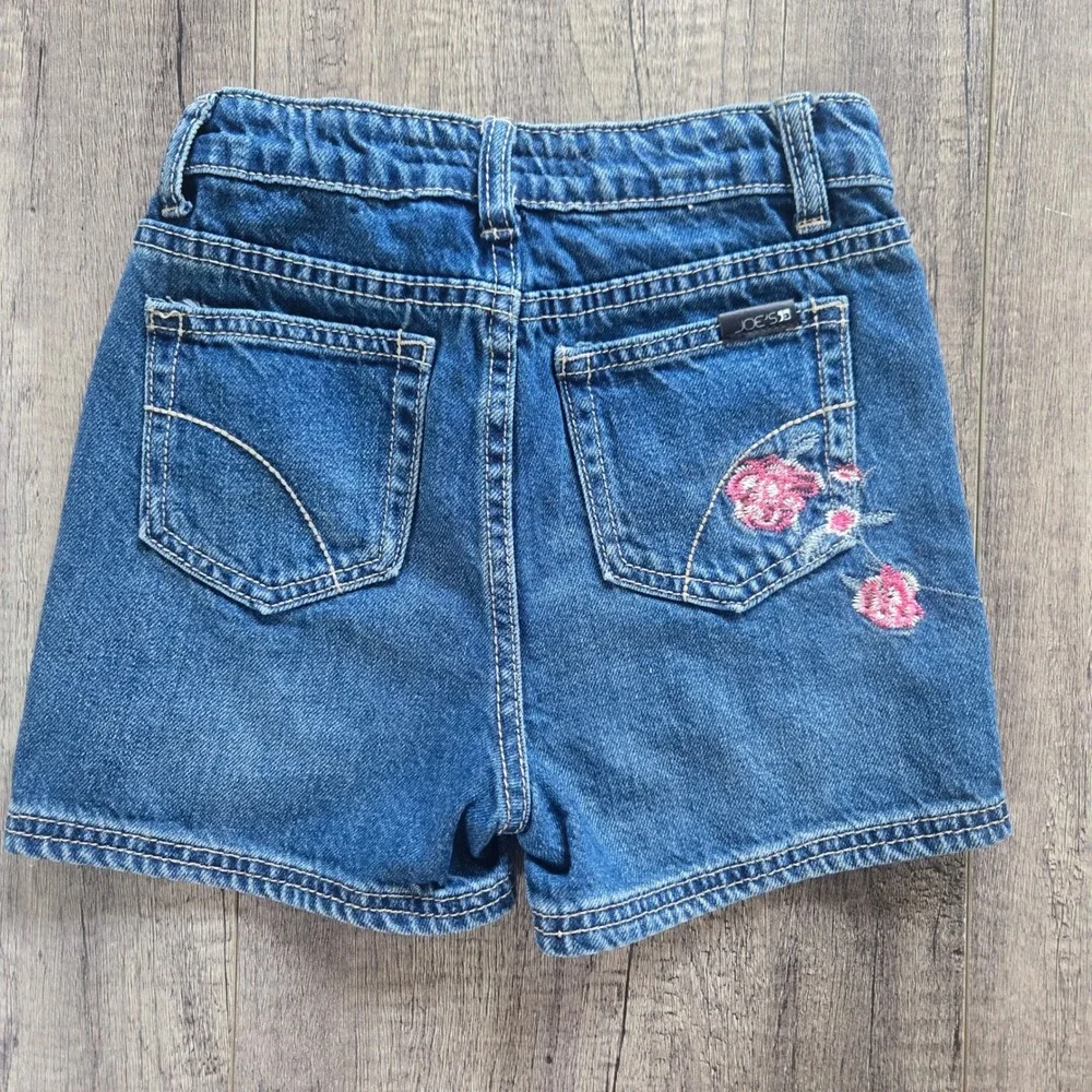 Joes Jeans Kids Ozzie 4152 Blue Denim Floral‎ Embroidered Shorts Size 10 140cm